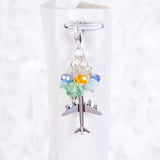 Wander Dangle Planner Clip or Charm with either or Airplane or Luggage Charm