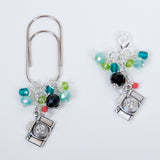 Daily Journal Camera Dangle Planner Clip or Charm