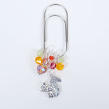 Autumn Whispers Planner Clip or Charm with Squirrel