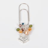 Home Sweet Home Planner Clip or Charm with Book in Silver or Rose Gold