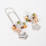 Home Sweet Home Planner Clip or Charm with Book in Silver or Rose Gold