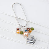 Home Sweet Home Planner Clip or Charm with Book in Silver or Rose Gold