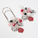 Wonderland Tea Party Planner Clip or Charm in Silver or Gold