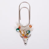 Big Sky Floral Longhorn Dangle Clip or Charm