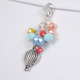 Take Flight Planner Clip or Charm with Hot Air Balloon or Kite