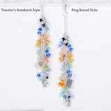 Wander Travel Dangle Planner Charm with Camera, Plane, Passport and Globe Charms