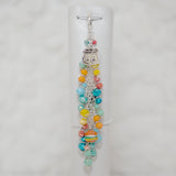 Let's Go Dangle Planner Charm with Route 66, Burger and Fries Charms - Silver