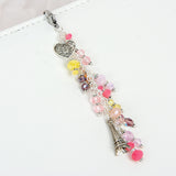 Paris Love Notes Charm with Filigree Heart and Eiffel Tower