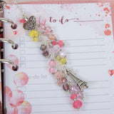 Paris Love Notes Charm with Cocoa Daisy inserts