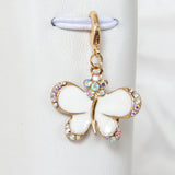 Butterfly Charm with AB Rhinestones