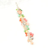Peach Ridge Dangle Planner Charm with Enamel Peach