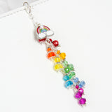 Rainbow Planner charm with Crystal Rainbow Dangle