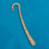 Light Gold Toned Embossed Metal Bookmark Charm Adapters