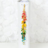 Tropical Rainbow Dangle Charm with Flamingo, Pineapple and Palm Tree