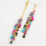 Day of the Dead Purple Sugar Skull Dangle Charm