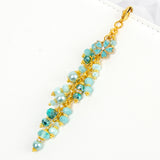 Blue Enamel Flower Charm