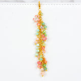 Peach Blossom Planner Charm Dangle in Gold