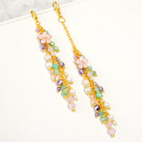 Two Styles of the Pink Pearl Pastel Crystal and Pearl Dangle Planner Charm