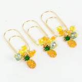 Pineapple Dangle Clip or Charm - Gold