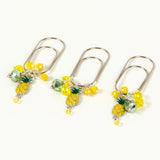 Pineapple Dangle Clips in Silver