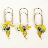 Pineapple Dangle Clip or Charm - Silver