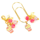 Cupcake Charm and Dangle Clip