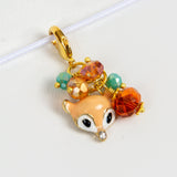 Fall Fox Lobster Clasp Charm