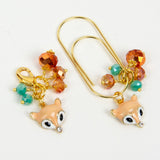 Fall Fox Dangle Charm and Clip