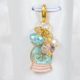 Snow Globe Planner Charm, Stitch Marker, Traveler's Notebook Charm