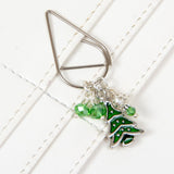 Enamel Christmas Tree Teardrop Planner Clip