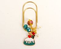 Holiday Cake Dangle Planner Clip or Charm