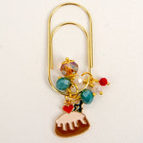 Christmas Cake Wide Dangle Clip