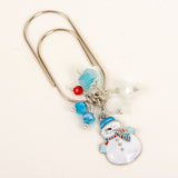 Enamel Snowman Planner Clip or Bookmark