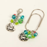 Frog and Lilypad Wide Dangle Clip and Charm