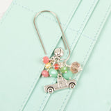 Pick-up Wide Dangle Clip Cocoa Daisy coordinate