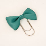 Eucalyptus Green Wide Paperclip in silver