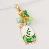 Domed Succulent Terrarium Enamel Charm