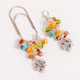 Autumn Thicket Dangle Clip or Charm with Oak Leaf and Acorn Charm