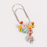 Autumn Thicket Dangle Clip or Charm with Oak Leaf and Acorn Charm