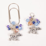 Arctic Skies Polar Bear Dangle Planner Clip or Charm