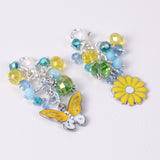 Dandelion Wishes Dangle Planner Clip or Charm with Enamel Flower or Butterfly