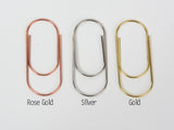 Light Blue Bow Wide Planner Clip - Bookmark in Silver, Gold or Rose Gold