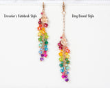 Rose Gold Rainbow Dangle Planner Charm