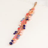 Navy and Blush Dangle Planner Charm Rose Gold