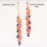 Ring Bound and Travelers Notebook Style Charm Comparison Rose Gold Planner Charms
