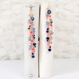 Blush and Navy Dangle Planner Charm in Silver