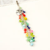 Planner Dangle Charm with Sloth and Rainbow Crystal Dangle