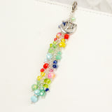 Sloth Dangle Planner Charm with Raimbow Crystals