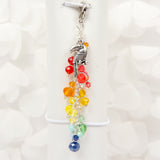 Toucan Dangle Planner Charm with Rainbow Crystals