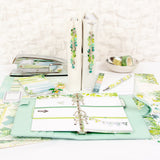 Silver Leaf Dangle Planner Charm with Tranquility Planner Kit by Cocoa Daisy